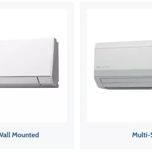 Wall mounted and split system air conditioner
